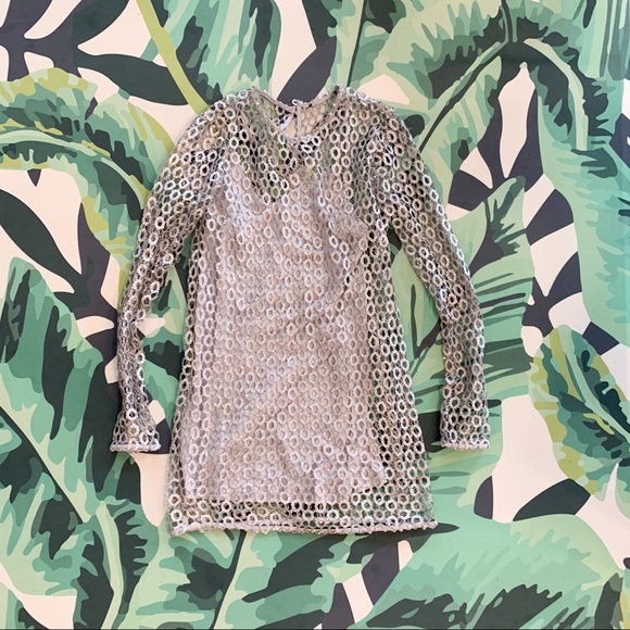 Silver metallic mini dress - Picture 9 of 9